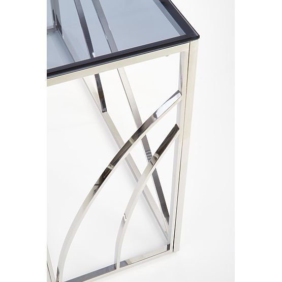 KN5 Console Table, Frame - Silver, Glass - Smoked (1p=1pc)
