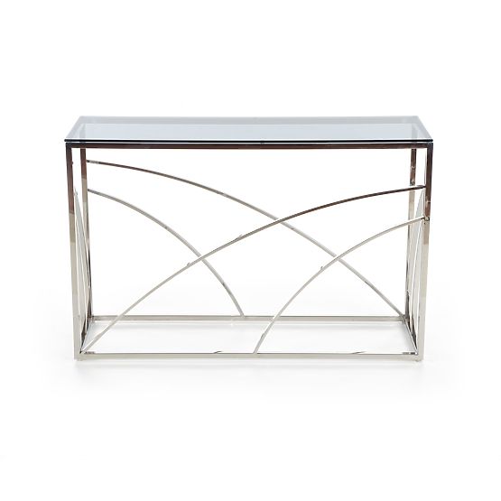 KN5 Console Table, Frame - Silver, Glass - Smoked (1p=1pc)