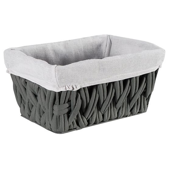 Knitted Basket DARLA Graphite 30x20x15 cm