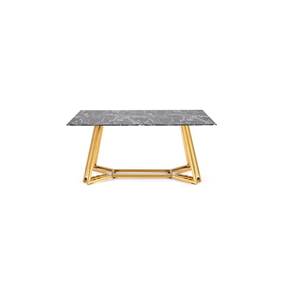 KONAMI table, top - black marble, legs - gold (2p=1pc)
