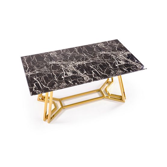 KONAMI table, top - black marble, legs - gold (2p=1pc)