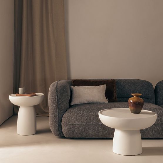 Lagoon Coffee Table 60 cm, Beige, Matte