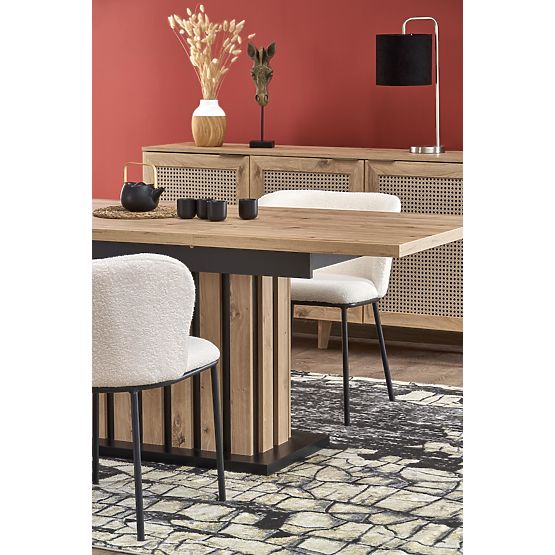 LAMELLO Extendable Table 160-210/90 cm Artisan Oak/Black