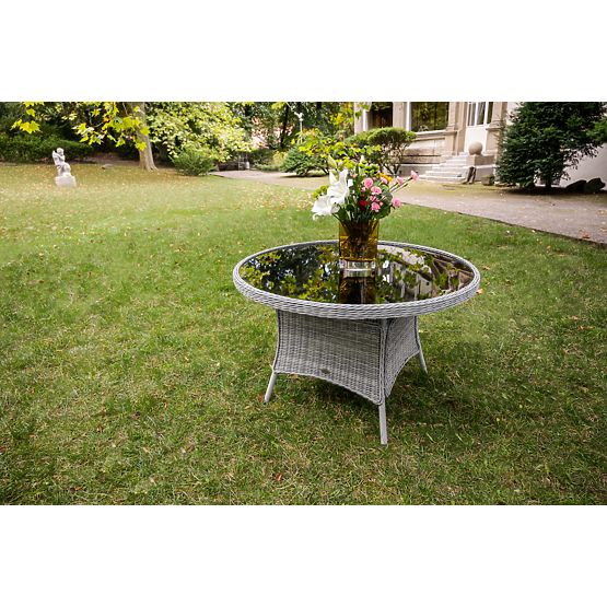 Large Round Table from Technorattan MODERNO Light Gray