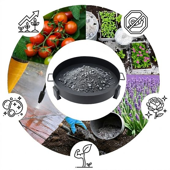 Large Sturdy Cast Iron Garden Fire Pit 60 cm with Handles Ideal for Campfires