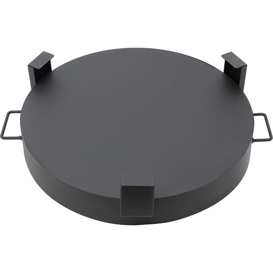 Large Sturdy Cast Iron Garden Fire Pit 60 cm with Handles Ideal for Campfires