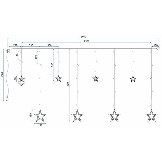 LED Curtain with Remote Control GL2004