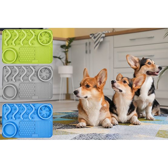 LICK MAT SLOW FEEDING BLUE