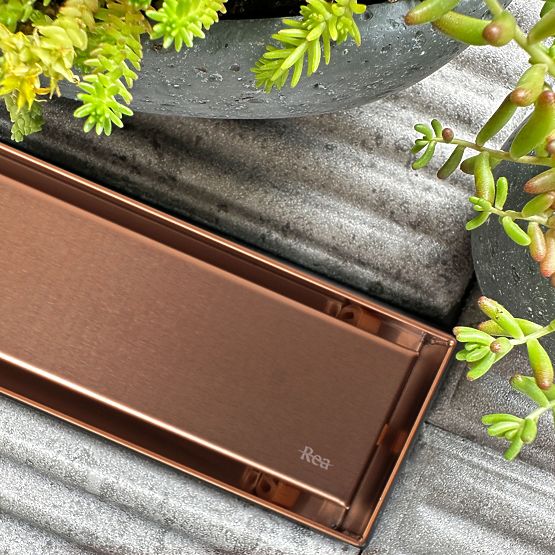 Linear Drain REA Neox for Brushed Copper 70