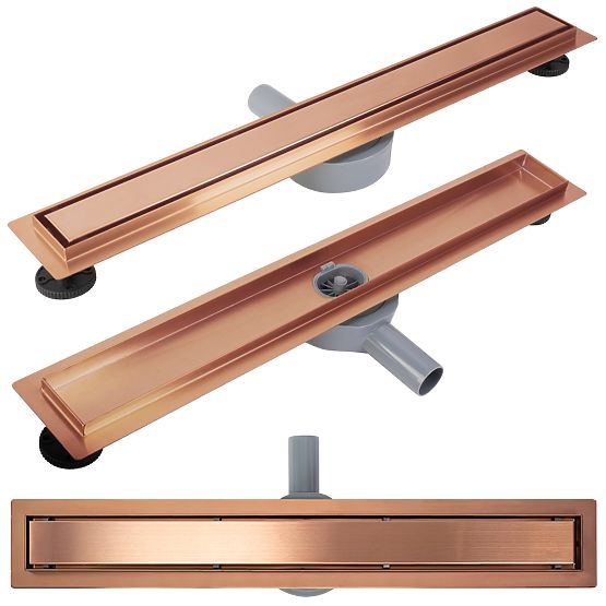Linear Drain REA Neox for Brushed Copper 90