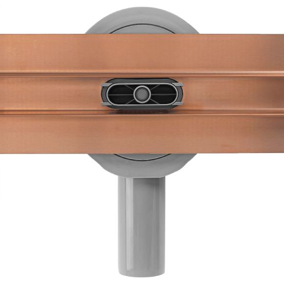 Linear Drain REA NEOX SLIM PRO Brushed Copper 90