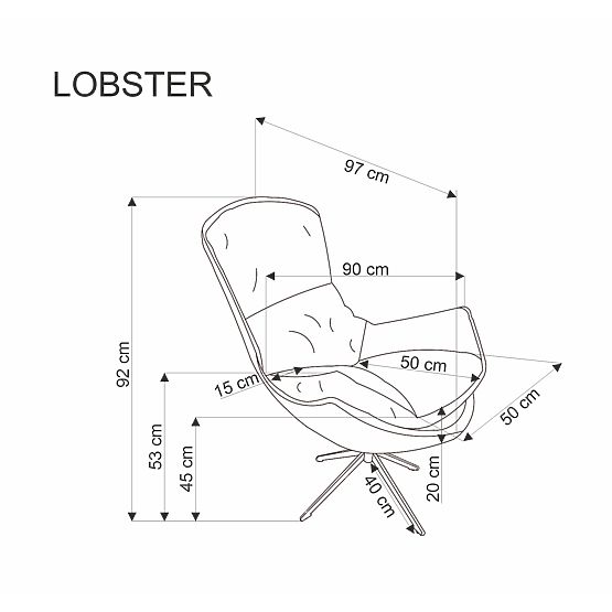 LOBSTER Beige Relaxation Chair
