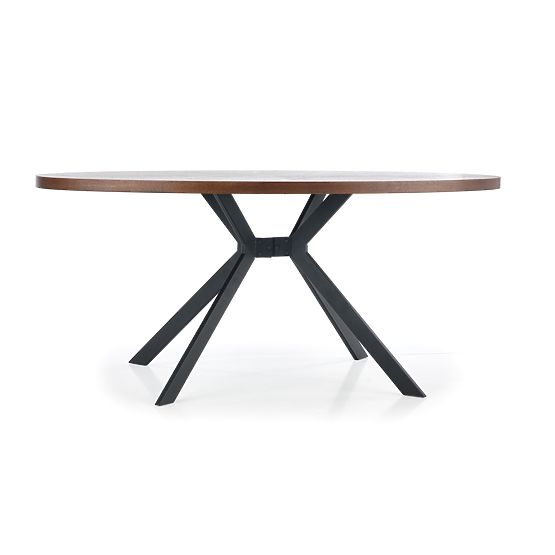 LOCARNO Table, Top - Walnut, Leg - Black (2p=1pc)