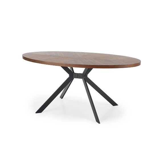 LOCARNO Table, Top - Walnut, Leg - Black (2p=1pc)
