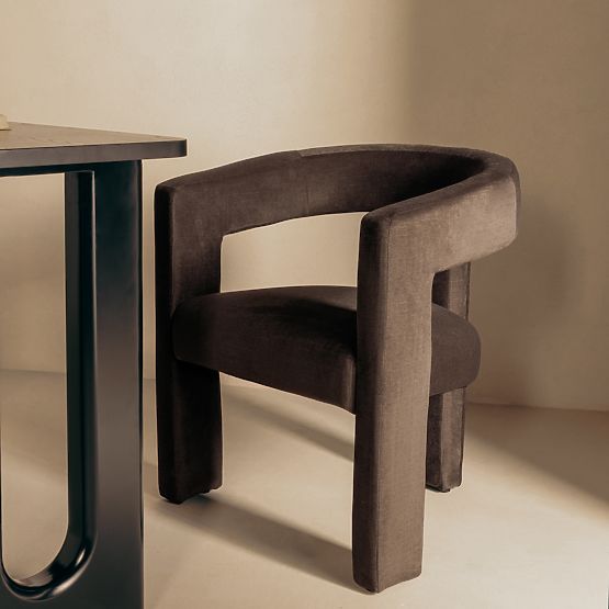 Lory Relaxation Chair Chocolate, Velour