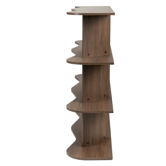 Low Shelf Rheo, Walnut Villa, Wavy