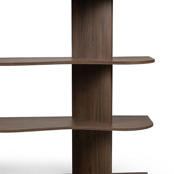 Low Shelf Rheo, Walnut Villa, Wavy