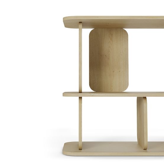 Low Shelf Tulumo, Rounded, Cremona Torro Oak