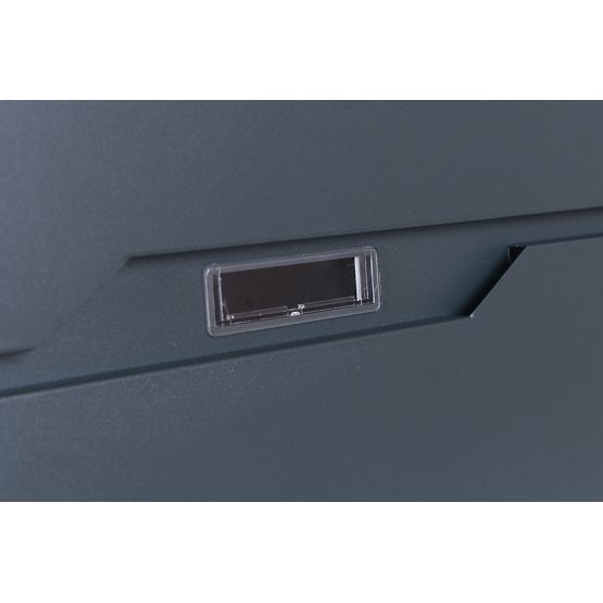 Mail Box for Letters Vidar Anthracite with Inscriptions