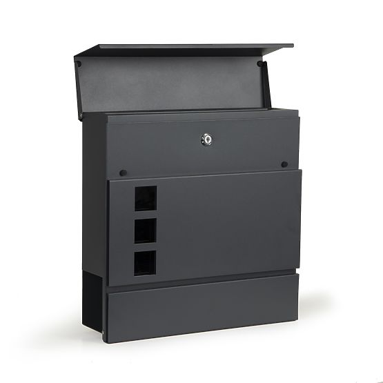 Mailbox for Letters and Newspapers Galvanized Steel ModernHome