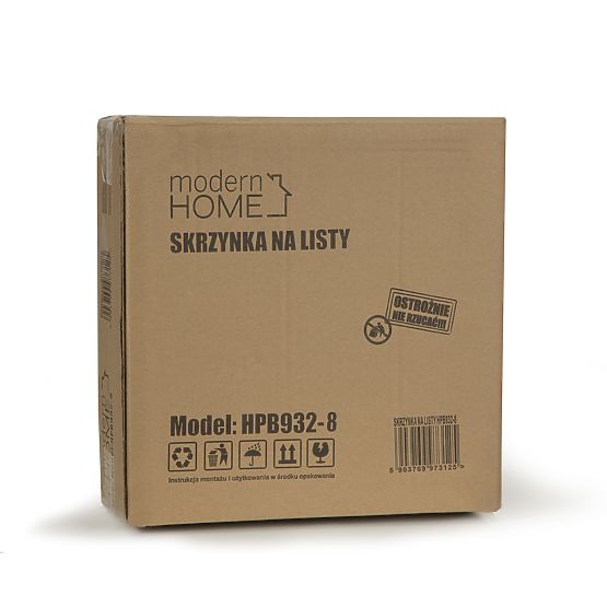 Mailbox for Letters and Newspapers Galvanized Steel ModernHome