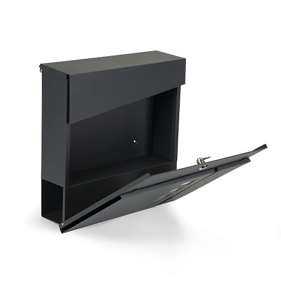 Mailbox for Letters and Newspapers Galvanized Steel