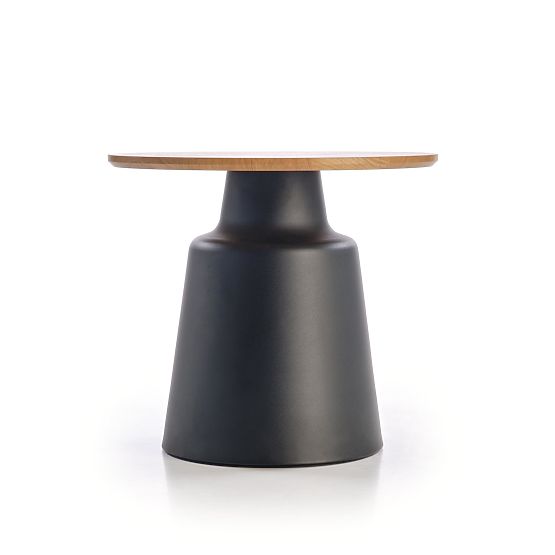 MALOMI set of 2 benches, natural/black (2pcs=1set)