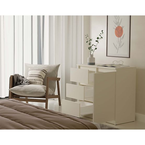 Malwa 1D3S Chest of Drawers in Cashmere Beige