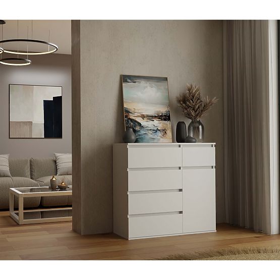 Malwa 1D5S White Dresser