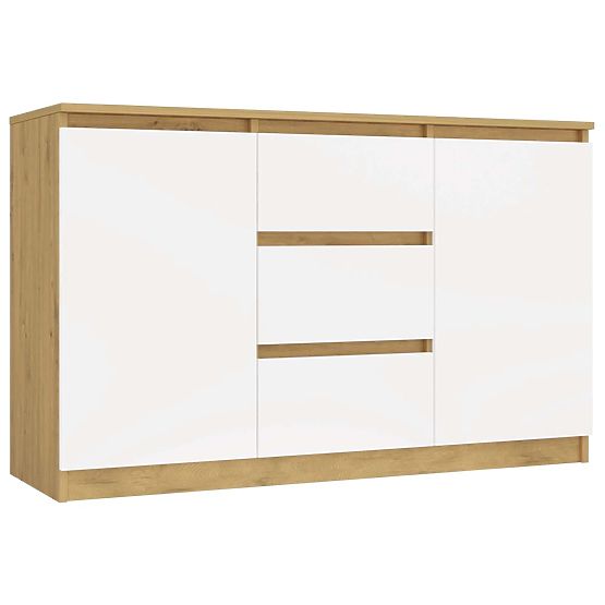 Malwa 2D3S Sideboard OAK ARTISAN WHITE