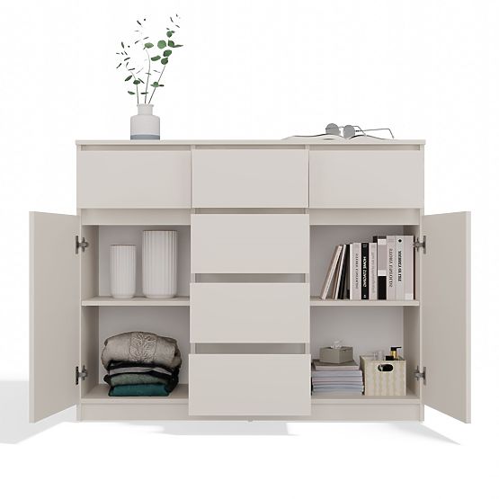 Malwa 2D6S Chest of Drawers in Cashmere Beige