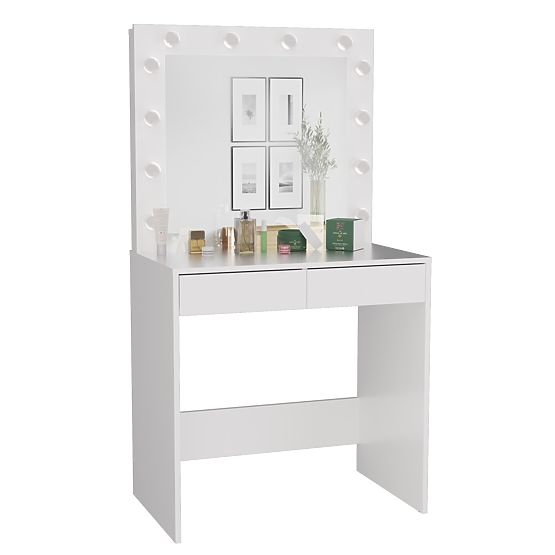 Marina T+ 2S+L WHITE Vanity Table Set