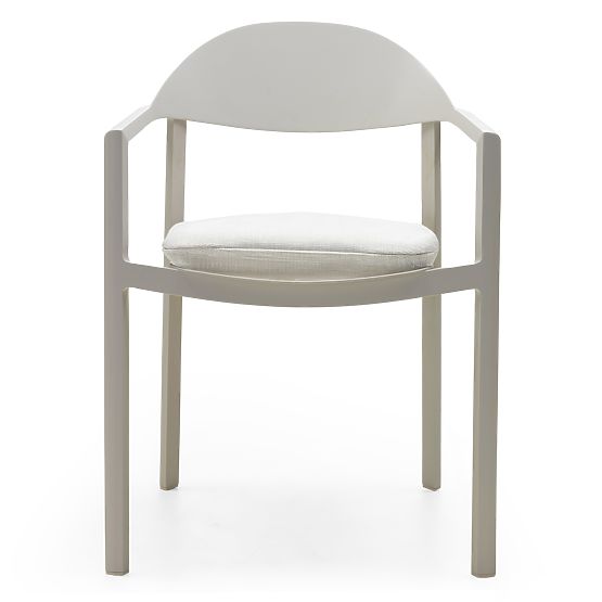 Marinelli Garden Chair, Aluminum, Light Beige