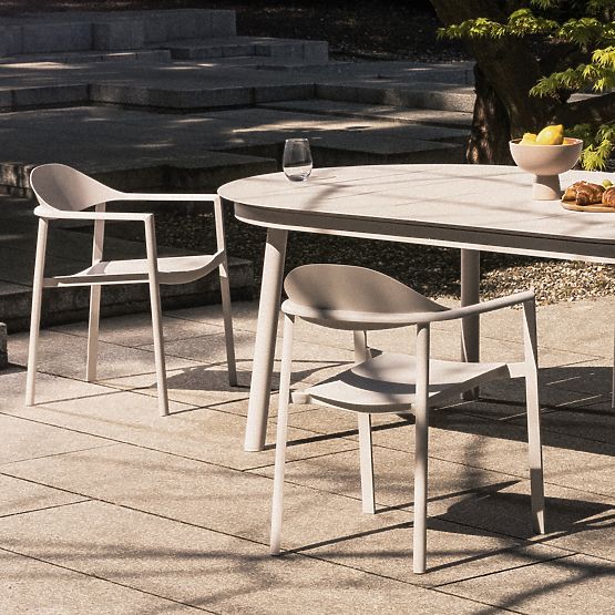 Marinelli Garden Chair, Aluminum, White/Green