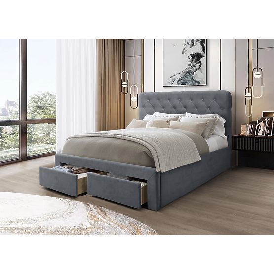 MARISOL 160 cm Bed Gray (4p=1pc)