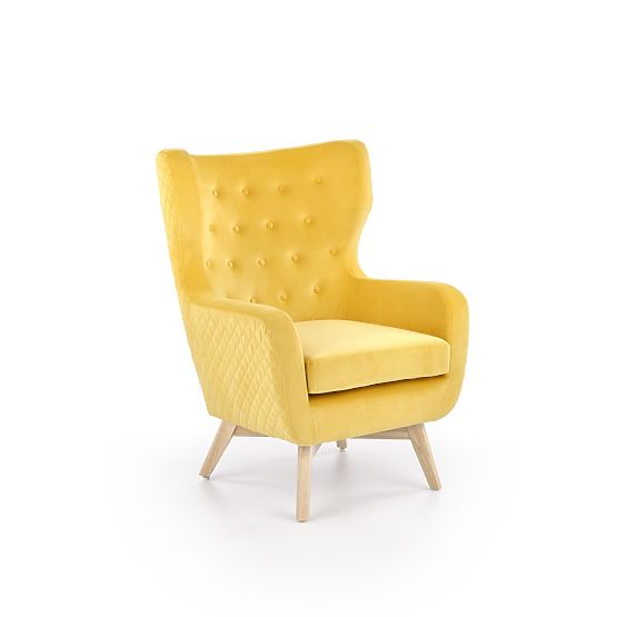 MARVEL Yellow/Natural Relaxation Chair