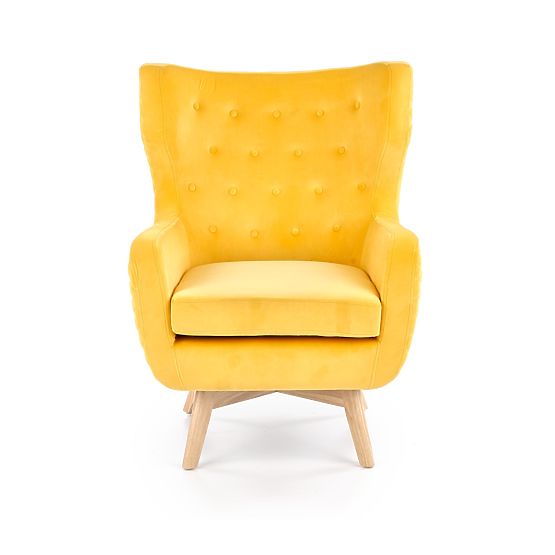 MARVEL Yellow/Natural Relaxation Chair