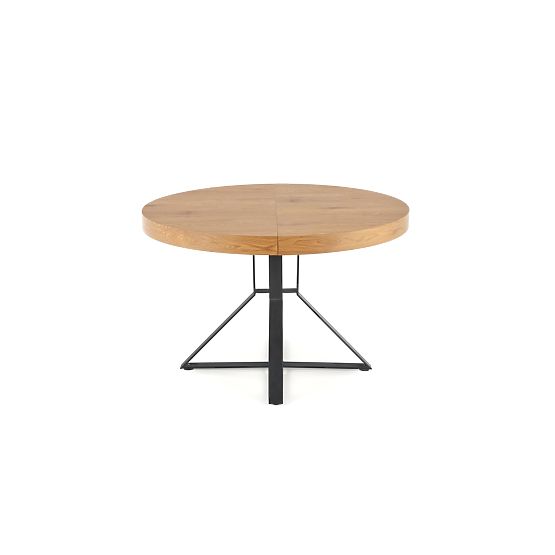 MERCY extendable table, top - golden oak, legs - black (2p=1pc)
