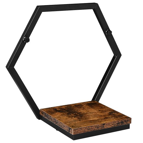 Metal Flower Pot Shelf Black Honung Rustic Loft