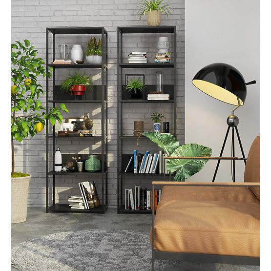 METAL LOFT SHELF 600 BLACK/BLACK