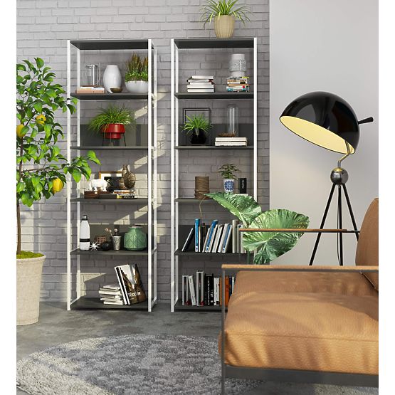 METAL LOFT SHELF 600 WHITE/GRAY
