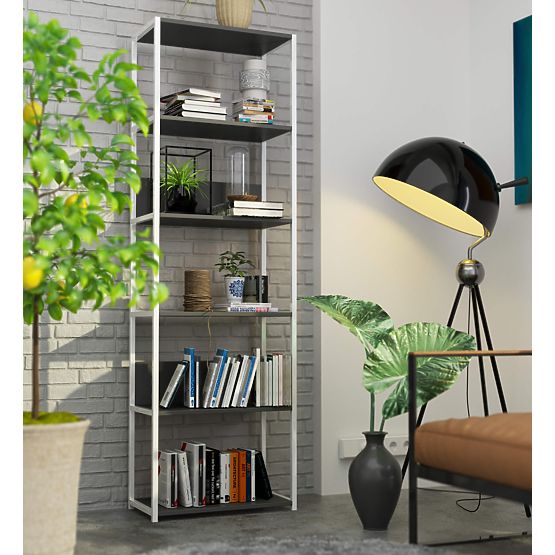 METAL LOFT SHELF 600 WHITE/GRAY