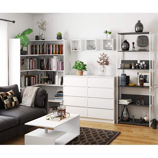 METAL LOFT SHELF 700 WHITE/GRAY