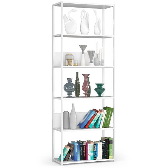 METAL LOFT SHELF 700 WHITE/WHITE