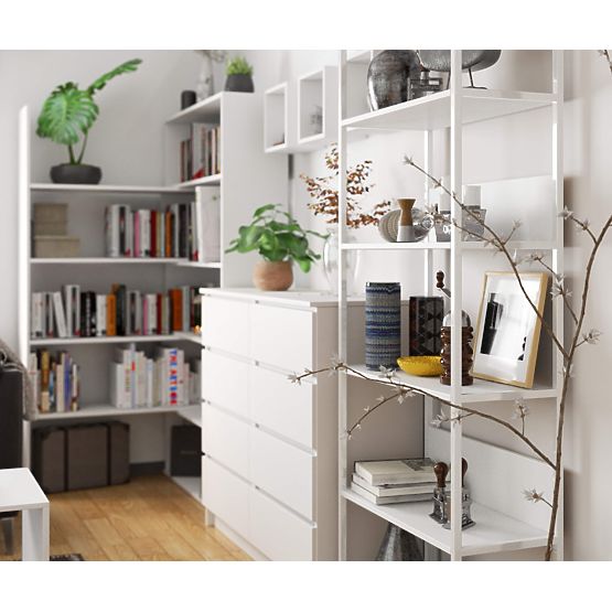 METAL LOFT SHELF 700 WHITE/WHITE