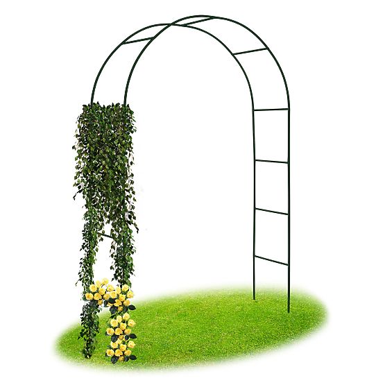 Metal Pergola Arch Black 240 cm