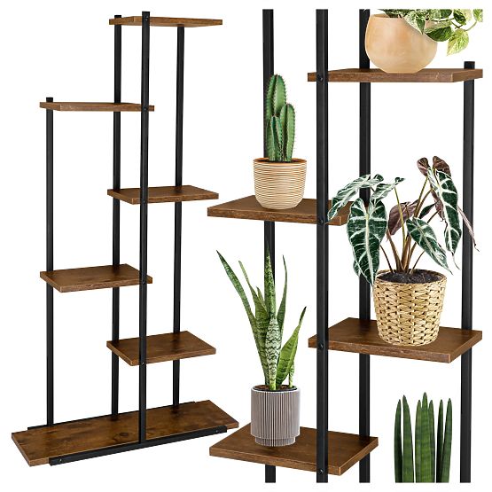 Metal Plant Stand IKER Rustic 6 Levels