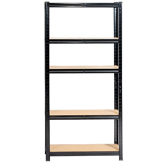 METAL SHELF 70x30x154 BLACK