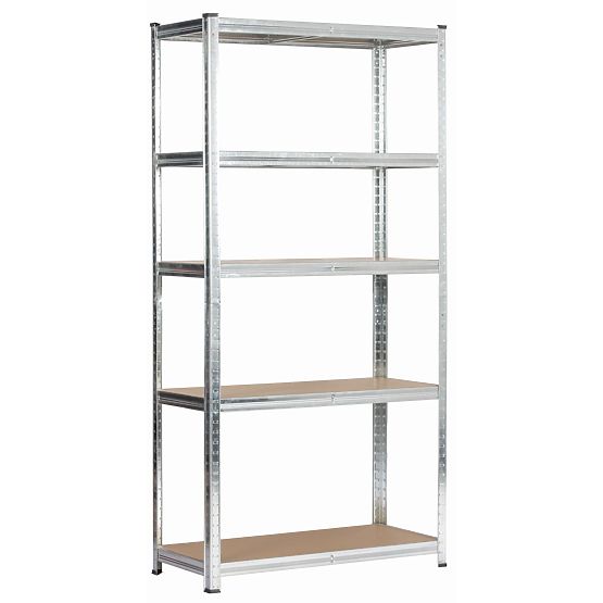 METAL SHELF 90x40x180 SILVER