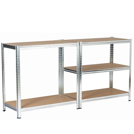 METAL SHELF 90x40x180 SILVER